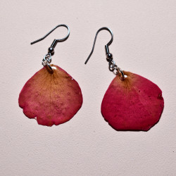 Boucles d'oreilles - Pétales de roses 2,7cm