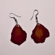 Boucles d'oreilles - Pétales de roses 3 cm