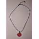 Collier 45 cm - Pétale de rose 2,5 cm