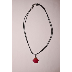 Collier 45 cm - Pétale de rose 2 cm