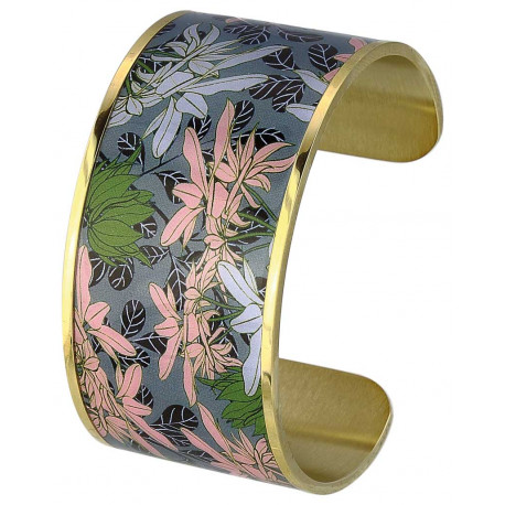 Bracelet manchette Agapanthe Bracelet manchette Agapanthe