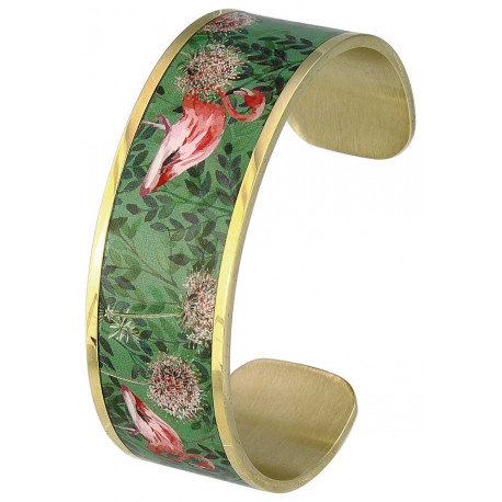 Bracelet jonc Flamant rose Bracelet jonc Flamant rose