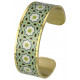 Bracelet jonc Mosaïque vert