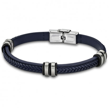 Bracelet Homme LOTUS, Urban man cuir tressé bleu marine Bracelet Homme LOTUS, Urban man cuir tressé bleu marine