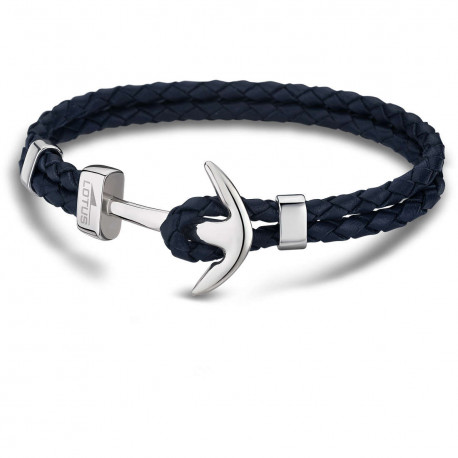 Bracelet Homme LOTUS, Urban man, ancre marine cuir bleu Bracelet Homme LOTUS, Urban man, ancre marine cuir bleu