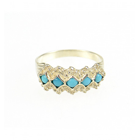 Bague Turquoise argent, petit modèle