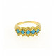 Bague Turquoise or jaune, petit modèle