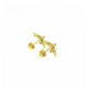 Boucles d'oreilles puces Boulonnaises or jaune