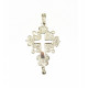 Pendentif Croix Boulonnaise argent, Croix du pardon, petit modèle
