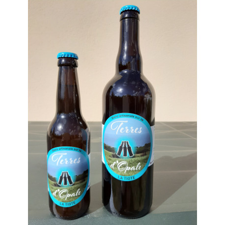Bière Tiote Terres d'Opale 4.5° en 75 cl Bière Tiote Terres d'Opale 4.5° en 75 cl