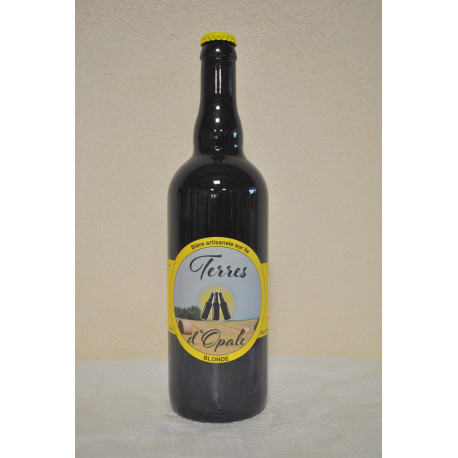 Bière BLONDE Terres d'Opale 6.5° en 75 cl Bière BLONDE Terres d'Opale 6.5° en 75 cl