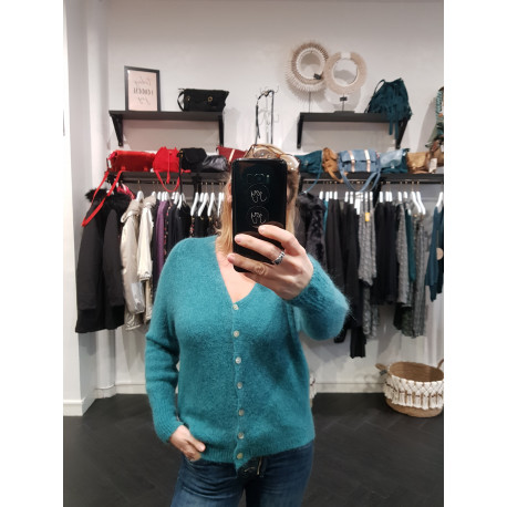 Gilet Tout Doux - Vert Emeraude Gilet Tout Doux - Vert Emeraude