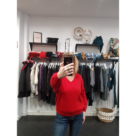Pull V - Rouge Pull V - Rouge