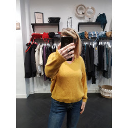Pull V - Moutarde