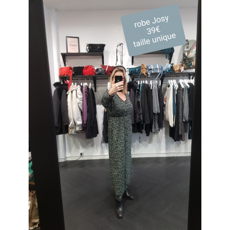 Robe longue Imprimée - Noir Robe longue Imprimée - Noir