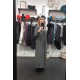 Robe longue Imprimée - Noir/Bleu