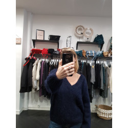 Pull Recto/Verso - Marine