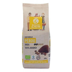 Café moulu bio Pérou 250 gr, doux