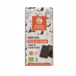 Chocolat noir 100 gr, cacao 80% bio