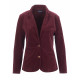 blazer en velours bordeau