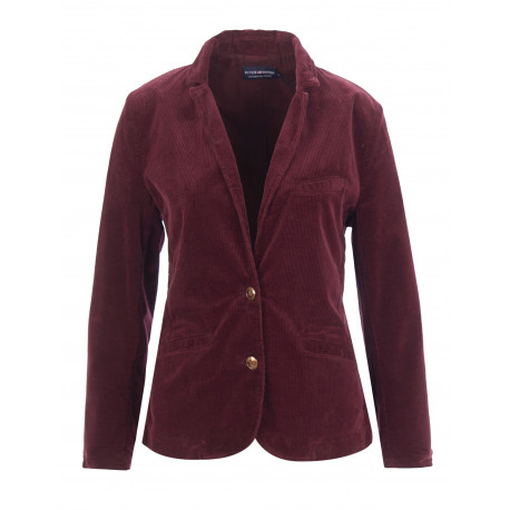 blazer en velours bordeau blazer en velours bordeau
