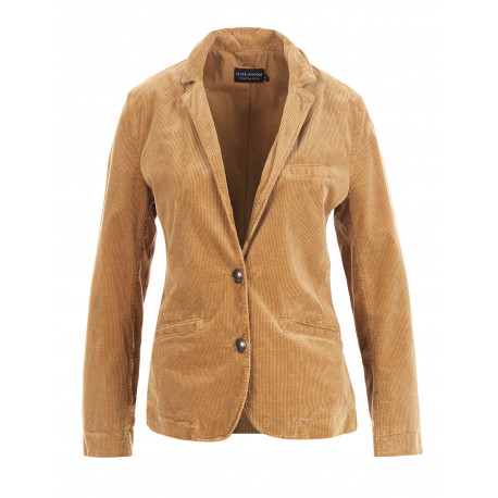 blazer en velours camel