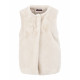 veste sans manche en fausse fourrure