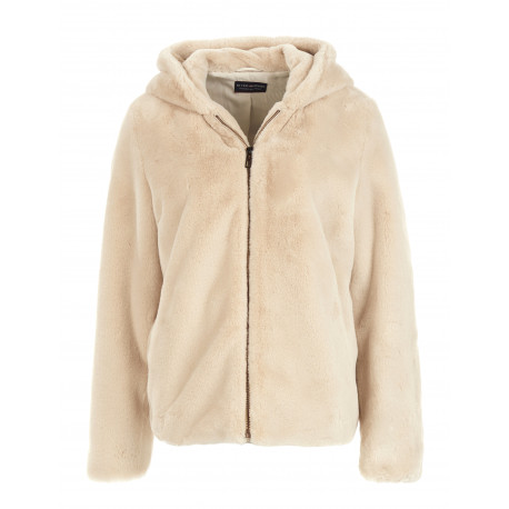 veste en fausse fourrure avec capuche veste en fausse fourrure avec capuche