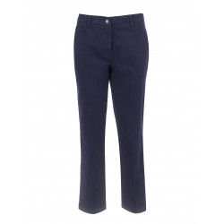 Pantalon cigarette en coton