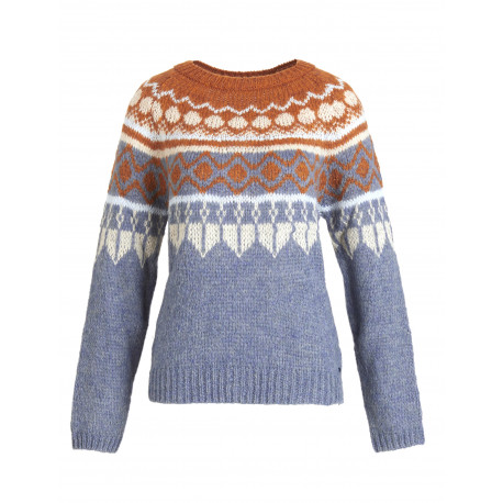 Pull jacquard avec laine d'alpaga Pull jacquard avec laine d'alpaga