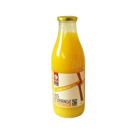 Jus d'orange 1 litre, bio, Cuba/Brésil Jus d'orange 1 litre, bio, Cuba/Brésil