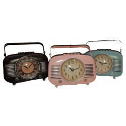 Horloge style vielle radio vintage