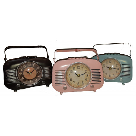 Horloge style vielle radio vintage Horloge style vielle radio vintage