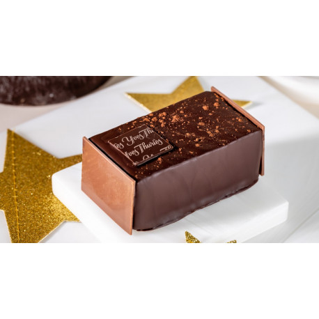 Mini bûche praliné noisette Mini bûche praliné noisette