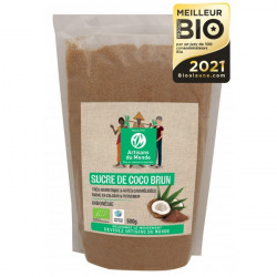 Sucre poudre de fleur de coco 500 gr, bio