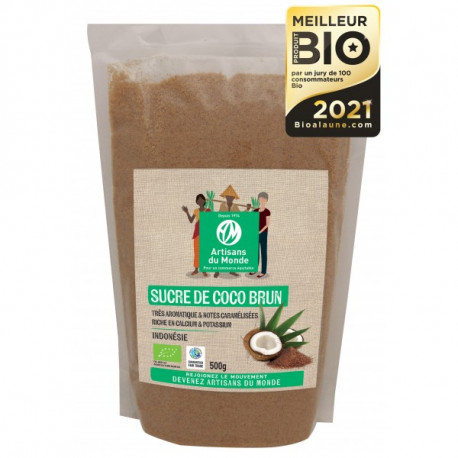 Sucre poudre de fleur de coco 500 gr, bio