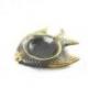 Cendrier forme poisson en laiton 10cm - Fabrication artisanale