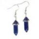 Boucles d'oreilles pendantes Pointes en Lapis Lazuli