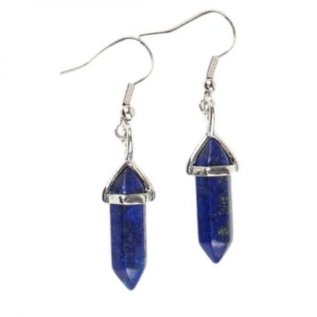Boucles d'oreilles pendantes Pointes en Lapis Lazuli Boucles d'oreilles pendantes Pointes en Lapis Lazuli