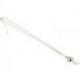 Collier acier + pendentif pointe Cristal de roche