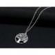 Chaîne avec pendentif Arbre de Vie en métal argenté
