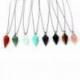 Collier "Pendulum" avec chaîne en acier inoxydable et pendentif en Onyx