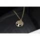 Chaîne avec pendentif Arbre de Vie en métal doré