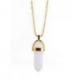 Collier doré + pendentif pointe Opalite