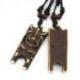 Collier mixte homme / femme avec pendentif Tiki - style polynésien