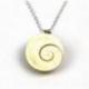 Chaîne avec pendentif coquillage œil de Sainte Lucie / œil de Shiva