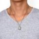 Collier souvenir + pendentif bouddhiste mantra "Om Mani Padme Hum"