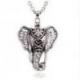 Collier Aromathérapie avec pendentif tête d'éléphant - Diffuseur de parfum