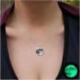 Collier "pleine lune" phosphorescent