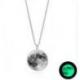 Collier "pleine lune" phosphorescent